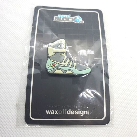 NWT Nerd Block Retro Nike Sneaker Pin - Picture 2 of 4